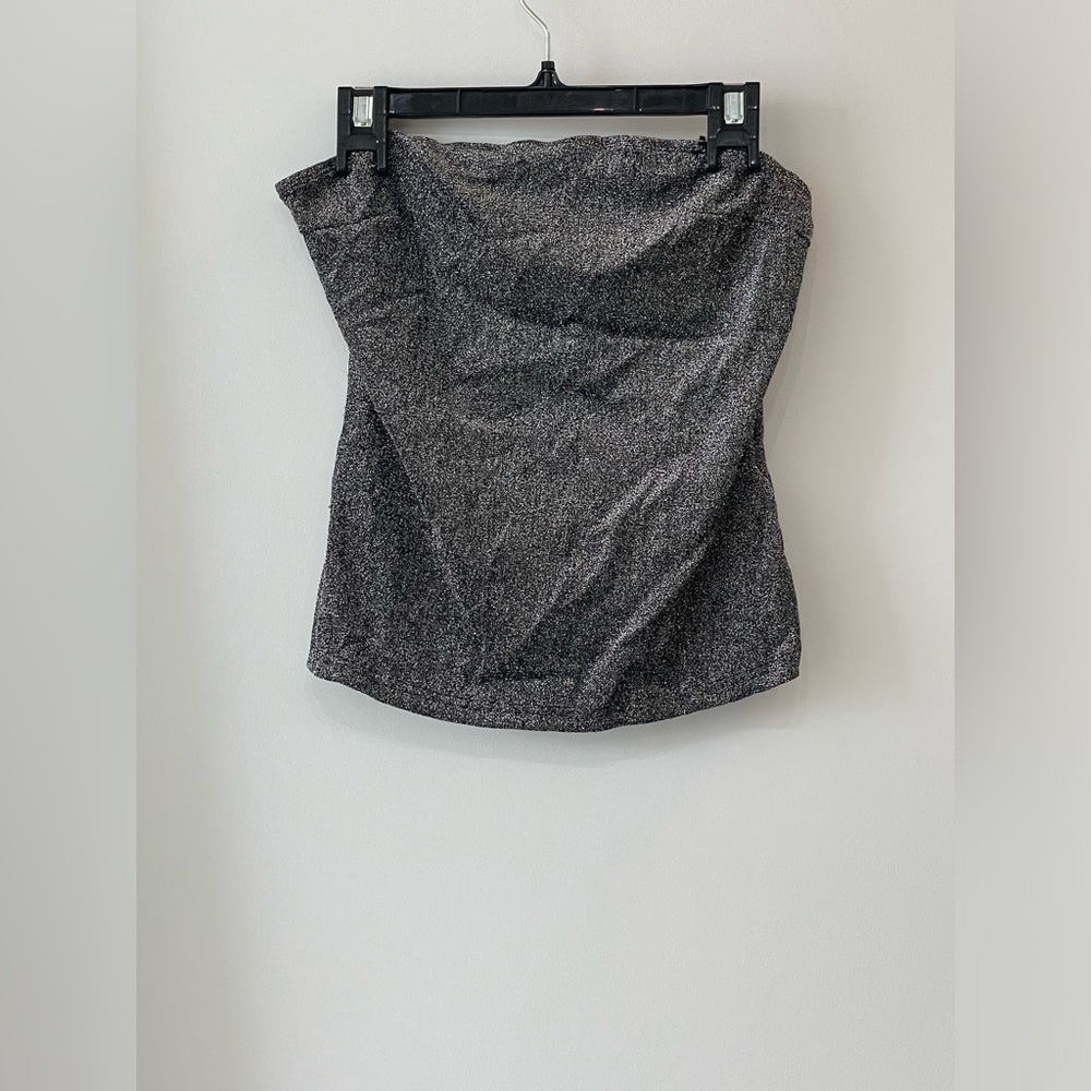 Sparkly Glitter Grey Tube Top - size US 4